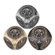 Retro 7-in-1 Metal Turnable Dice with Six Different Patterns D4/d6D/d8/d10/d12/d20/d100 Dice for Tab