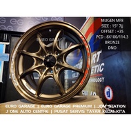 New Rim 15 4X100 4X114.3 Mugen Mf8 persona iriz saga myvi jazz city vios civic eg ek ferio almera axia bezza