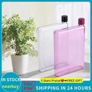 750ml Leak Proof Flat Slim Water Bottles  Portable Juice Cup