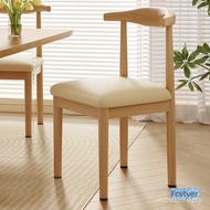 Household Desk Modern Chair Long Horn Leap Art Wooden Back Chair Simple Log Restaurant Iron Dining C