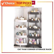 Cat Paw Corners Multi-Layer Toilet Rack | Punch-Free Storage Rack | 4/5 Tier Floor Organizer