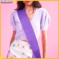 FA|  Party Sash Blank Solid Color Costume Accessory Fabric Bride Shoulder Strap Wedding Award Ceremo