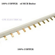 63A 1 Pole Copper Pin Prong Type MCB INSULATED Busbar
