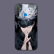 DJ-48 The spell returns to Gojo Satoru Casing GLASS soft frame black OPPO Realme Narzo Reno F27 20 C