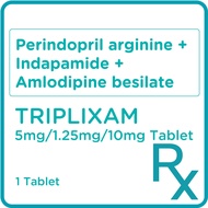 TRIPLIXAM Perindopril arginine + Indapamide + Amlodipine besilate 5mg/1.25mg/10mg 1 Tablet [Prescription Required]