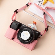 Sony a6400 Camera Bag Protective Case a6100 6300 6000 Base Leather Case Camera Case Half Set Accesso