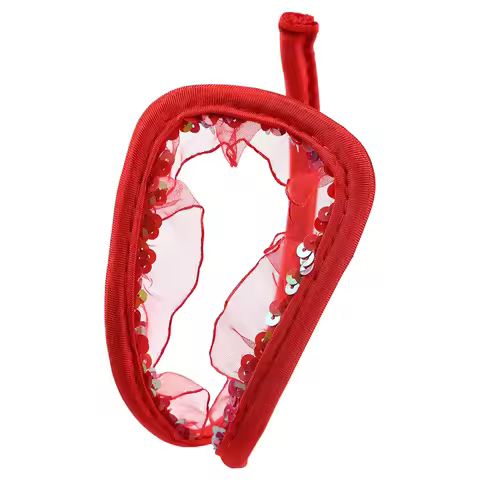 Womens Frilly Hollow Out C-string Underwear Lingerie Panties Sequined Strapless Invisible Underpants