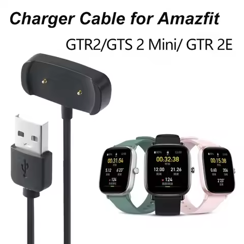 Charger for Amazfit Bip 3/ Bip 3 Pro/ GTS 4 Mini/ Bip U Pro/GTS 2/ GTR 2/ GTS2 Mini/ GTS 2e/ T-Rex P