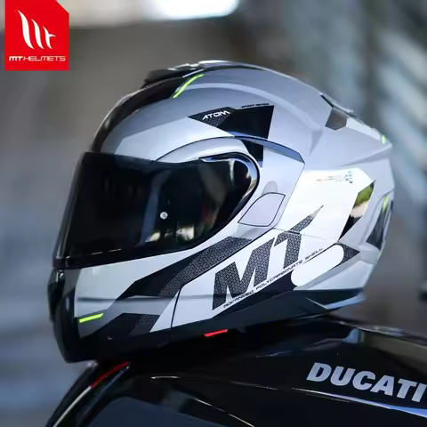 Hot Flip Up Helmet Motorcycle Mt Atom Sv M-4XL Color Options Original Helmets Double Visors for Moto