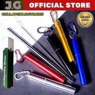 High Quality Stainless Steel Collapsible Straw Reusable Straw Portable Straw Foldable Metal Straw