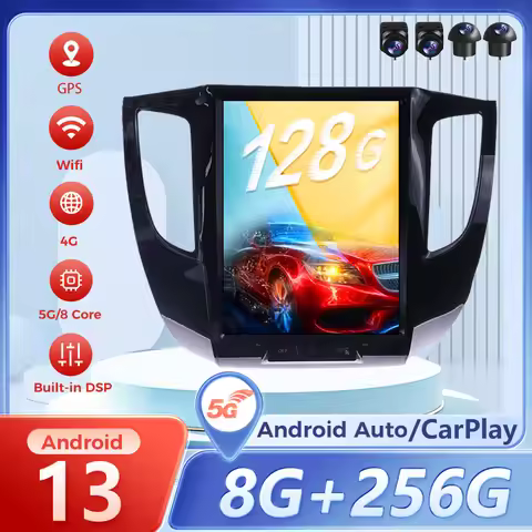 Carplay Radio Screen For Mitsubishi L200 5 2015-2019 Android 13 Car Auto Radio GPS Navigation PX6 Mu