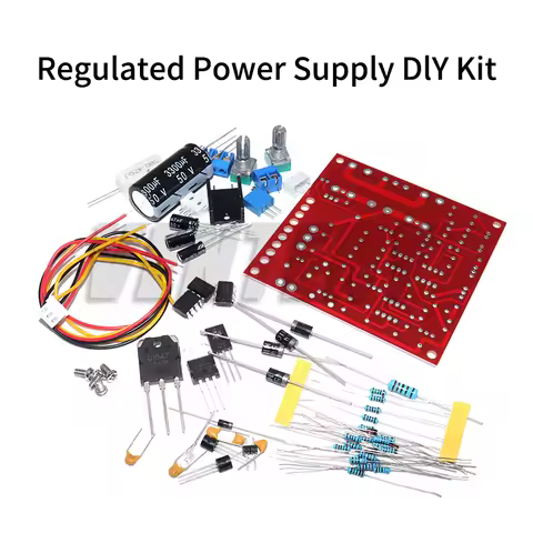 0-30V 2mA-3A DC Regulated Power Supply Kit 0-100V Voltmeter Continuously Adjustable Current Limiting