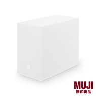 MUJI Polypropylene File Box Standard Wide A4 - Clear