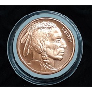 2011 1oz AVDP .999 Copper BU Round USA Made RedIndian Coin