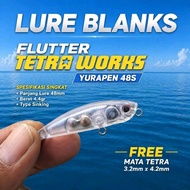 LURE BLANK FLUTTER TETRA WORKS YURAPEN 48S [LB01]