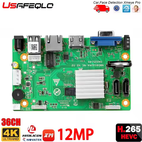 H.265 9CH*4K NVR Network DVR Digital Video Recorder Board IP Camera Max 8T Motion Detection CMS XMEY