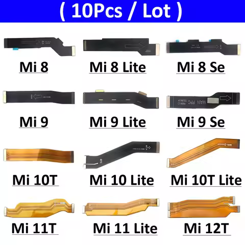 10Pcs/Lot, Main Board Motherboard Connector Board Flex Cable For Xiaomi Mi 8 9 9T 10 10T 11 11T 12T 