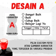 [ BISA COD ] Stempel Penilaian Guru Unik Bisa Pakai Foto