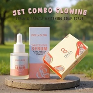 【Miya  Mall】Dolly Glow Whitening Serum Dan Combo Set Sabun Papaya + Dolly Glow Whitening Serum