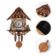 VICENDA Silent Wood Pendulum Vintage Clocks Vintage Forest Tower Cuckoo Wall Clock Multiple Styles 3D Chiming Wall Decor