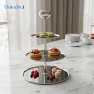 Shamjina 3 Tier Cake Stand Rust Resistant 3 Tiered Dessert Stand 24-34cm Three-tier