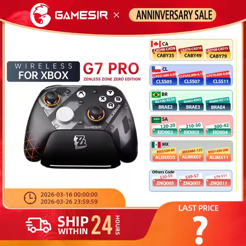 New GameSir G7 Pro Zenless Zone Zero Wireless Controller for Android Mag-Res TMR Bluetooth Gamin Ser