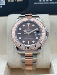 二手 USED  ROLEX 勞力士 YACHT-MASTER 268621 朱古力色 2021年5月 全套 FULL SET