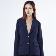 Miss office เสื้อสูทเข้ารูปกระดุม 2 เม็ด (MB-043)