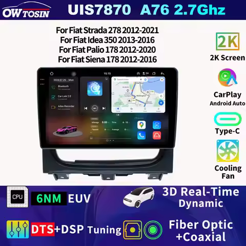 FYT7870 Android Car Radio Multimedia Video Player For Fiat Strada Idea Palio Siena 278 350 178 Navig