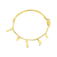 Top Cash Jewellery 916 Gold Polish Baby Bangle