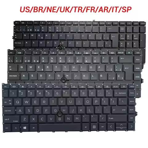 NEW For HP EliteBook 850 G7 850 G8 855 G7 855 G8 US/Brazil/Nordic/UK/Turkey/France/Arabia/Italy/Span