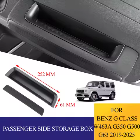 Car Passenger Side Storage Box For Mercedes Benz G Class AMG W463A G350 G500 G63 2019-2025 Interior 
