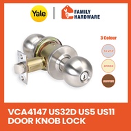 YALE VCA4147 US32D US5 US11 CA5147 US32D Stainless Steel Cylindrical Knob Lock-Entrance Door Knob Lo