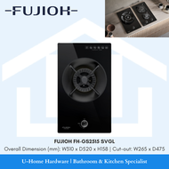 FUJIOH FH-GS2515 SVGL DOMINO GAS HOB WITH 1 BURNER