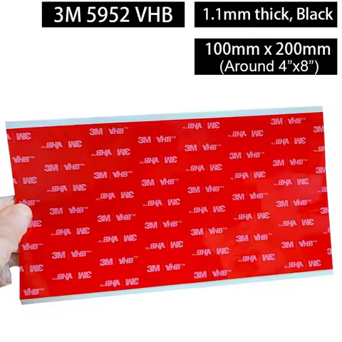 2 Sheet 3M 4"x8" (100MM*200MM) VHB Double Sided Foam Adhesive Tape 5952 Automotive Mounting Stickers