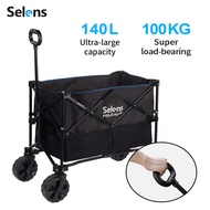Selens Foldable Outdoor Tool Cart Multifunction Storage Box With 360 Universal Wheel Beach Tool Cart Photo Studio Light Stand Carrying Photography Accessories
