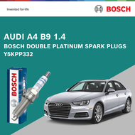 Bosch Double Platinum Spark Plugs Y5KPP332 for Audi A4 B9 1.4 TFSI (1 PC)