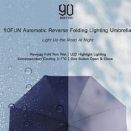 90Fun Automatic Umbrella With Flashlight - Folding Umbrella Flashlight