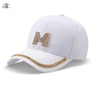 JEREMY1 Women Baseball Cap  Simple Fashion Cotton Letter M Letter D English Letters Baseball Hat Adj
