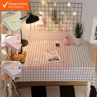 Waterproof Tablecloth – Oilproof Dustproof Table Cover for Dining Table Room Décor (Plaid Design)