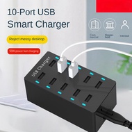 TURE <br> 50W USB Multiport Charger Fast Charge Charger Hub 10 Port Fast Charge Charger Charging Des