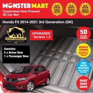 STEP ARMOUR Honda Fit Jazz 2014-2021 3rd Generation (GK) Customised 3D Car Mat 5D Car Mat