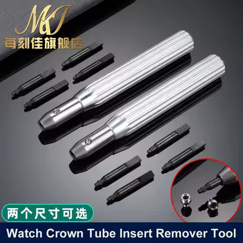 Watch Crown Tube Insert Remover Tool with Steel 4 Pins for Rolex Case Removing Tube Y0686 2.2mm 1.8m