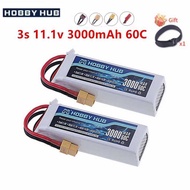 3S Lipo Battery 11.1V 3000mAh 60C with XT60 T XT30 JST Plug For RC Airplane Quadcopter Drone FPV b