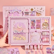 61,000 people praised the style oil painting handbook set gift box high-value noteb6.1万人好评风油画手账本套装礼盒