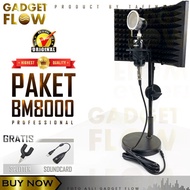 ZU618 PAKET Mic BM8000 BM 8000 Full Set Reflection Filter Vocal Booth