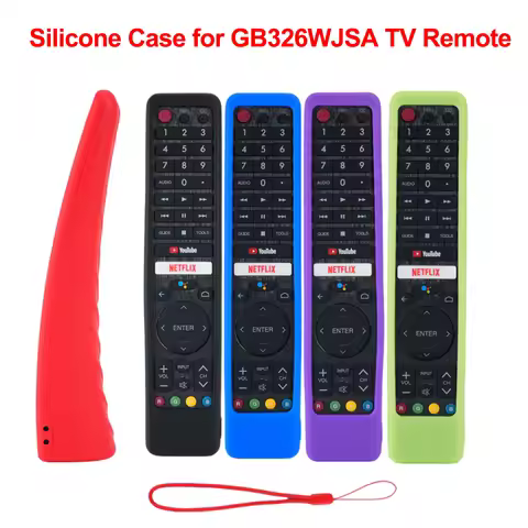 Silicone Case for GB326WJSA GB326WJNA TV Remote Skin Sleeve,Protective Cover for Sharp AQUOS TV 4T-C