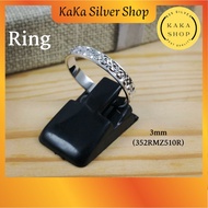Original S925 Silver+White Gold Plated Cutting Ring (352RMZ510R) | Cincin Perempuan Perak 925 + Emas Putih | Ready Stock