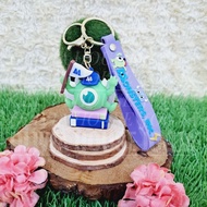UNGU GANTUNGAN Mike Monster Keychain Mike Rubber Book Keychain Mike Keychain Purple Rope