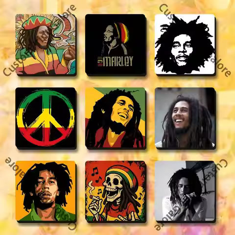 B-Bob M-Marley Soft Magnetic Refrigerator Magnets 5.5,7.5cm Personalized for DIY Kitchen Office Deco